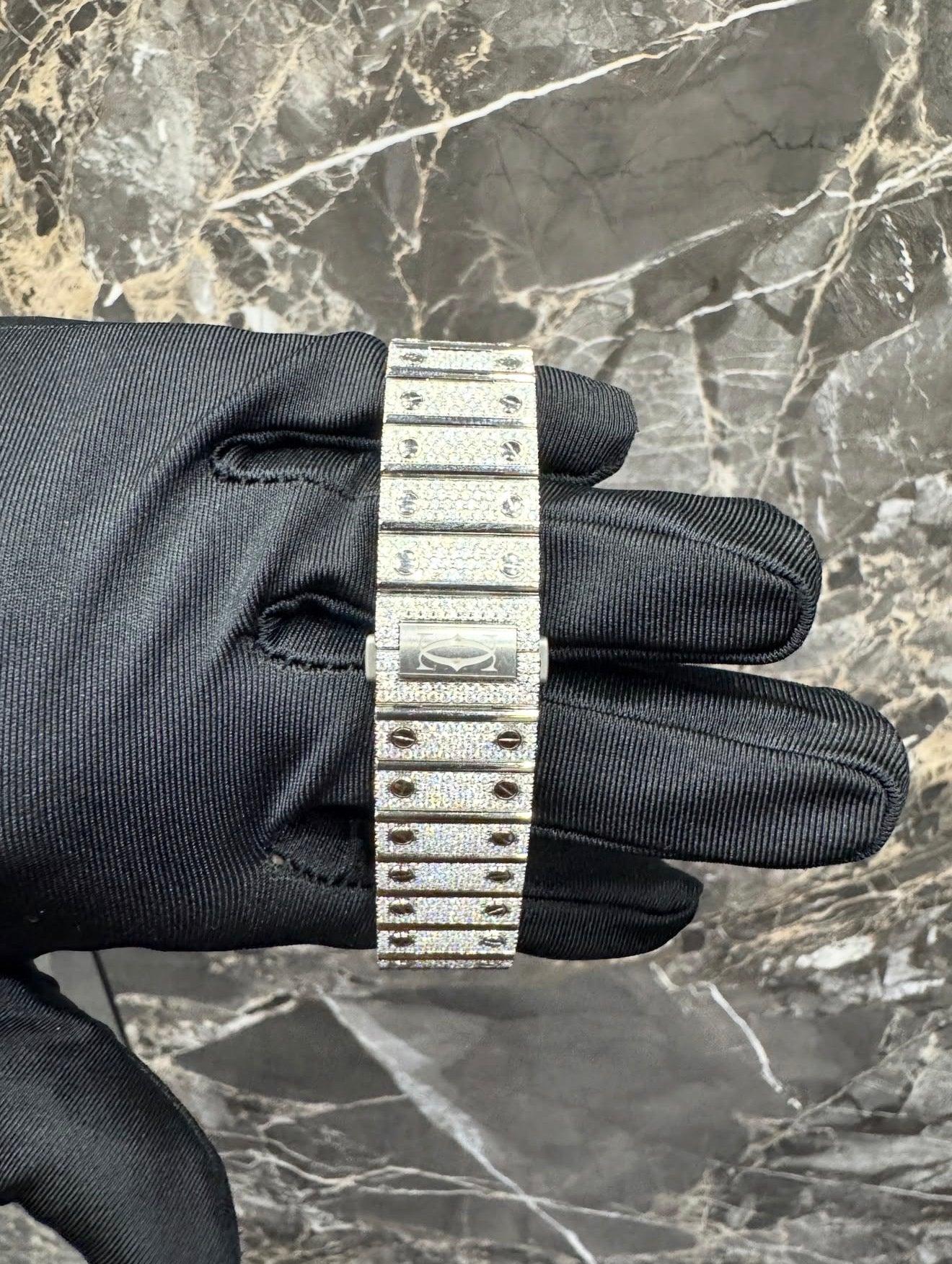 Santos VVS1 Moissanite 41mm 'Rose Gold'