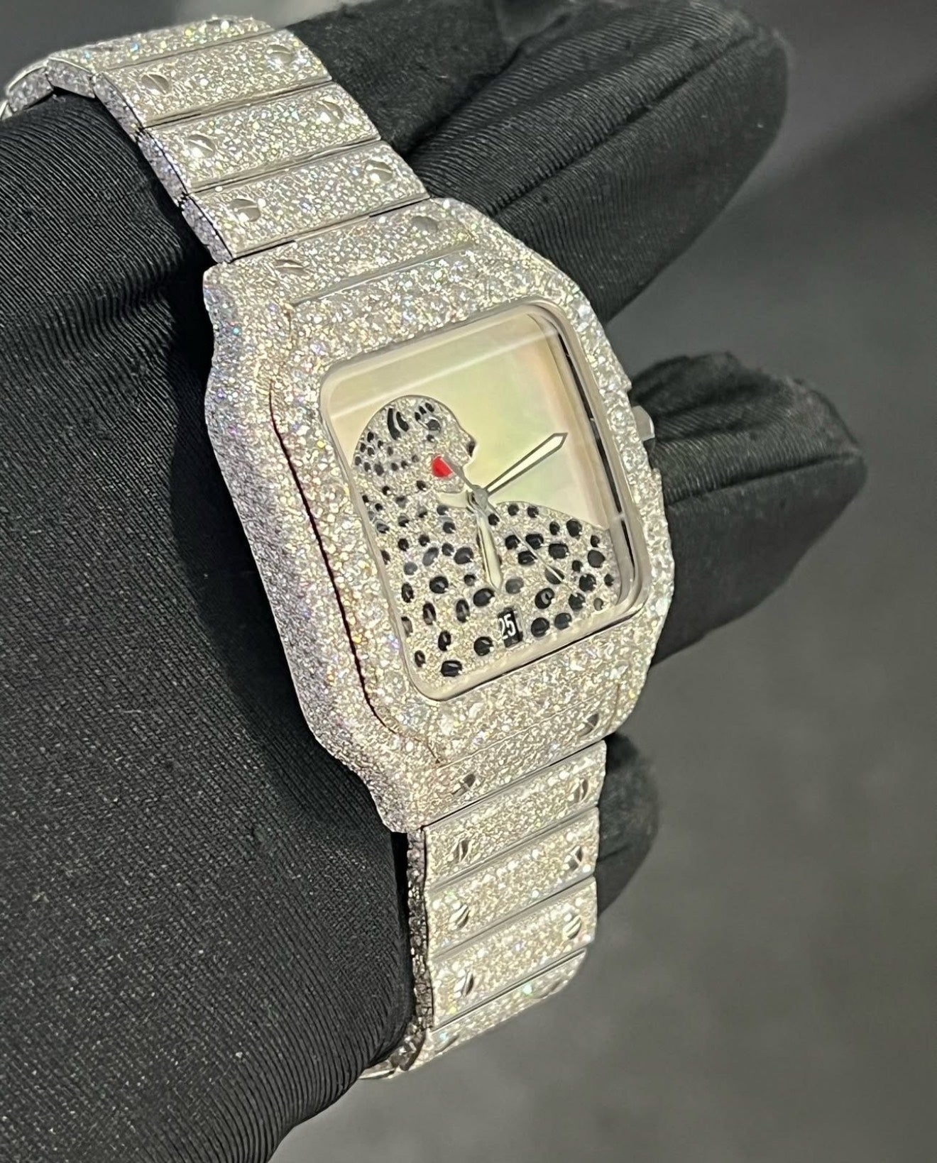 Santos VVS1 Moissanite 41mm 'White'