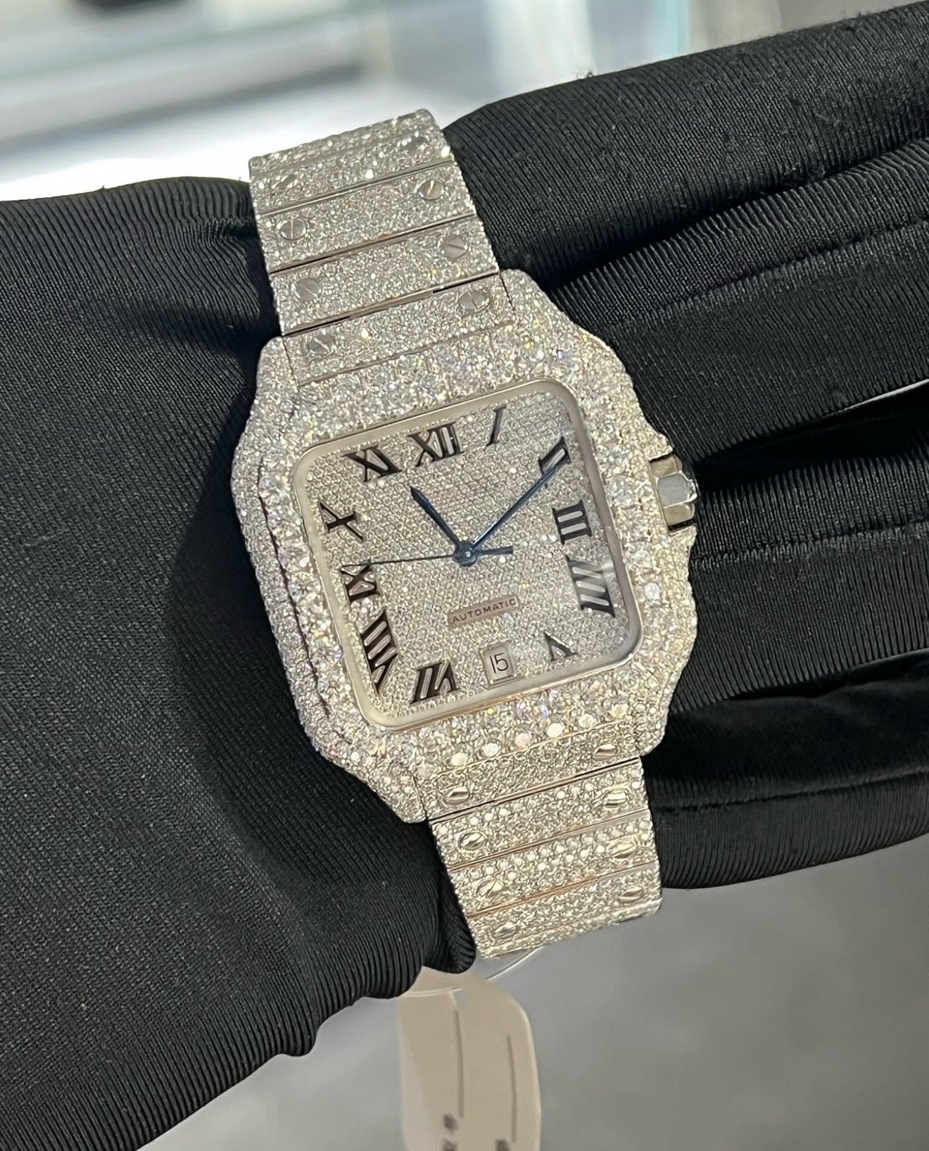 Santos VVS1 Moissanite 41mm 'White'