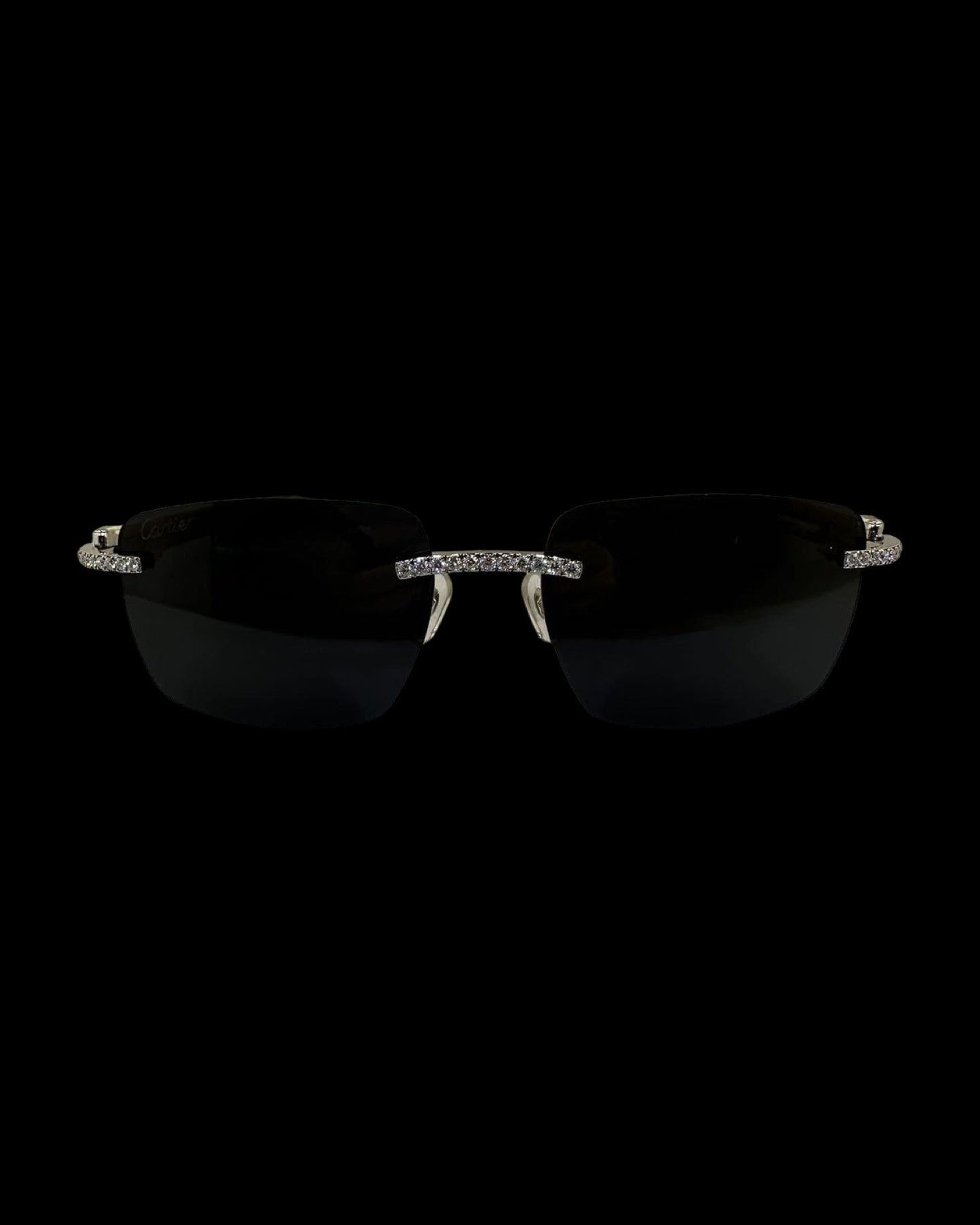 Woods VVS1 Moissanite Sunglasses 'Black'