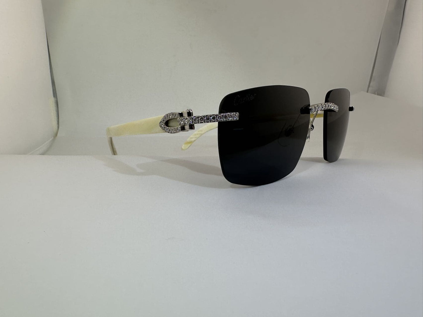 Woods VVS1 Moissanite Sunglasses 'Black'