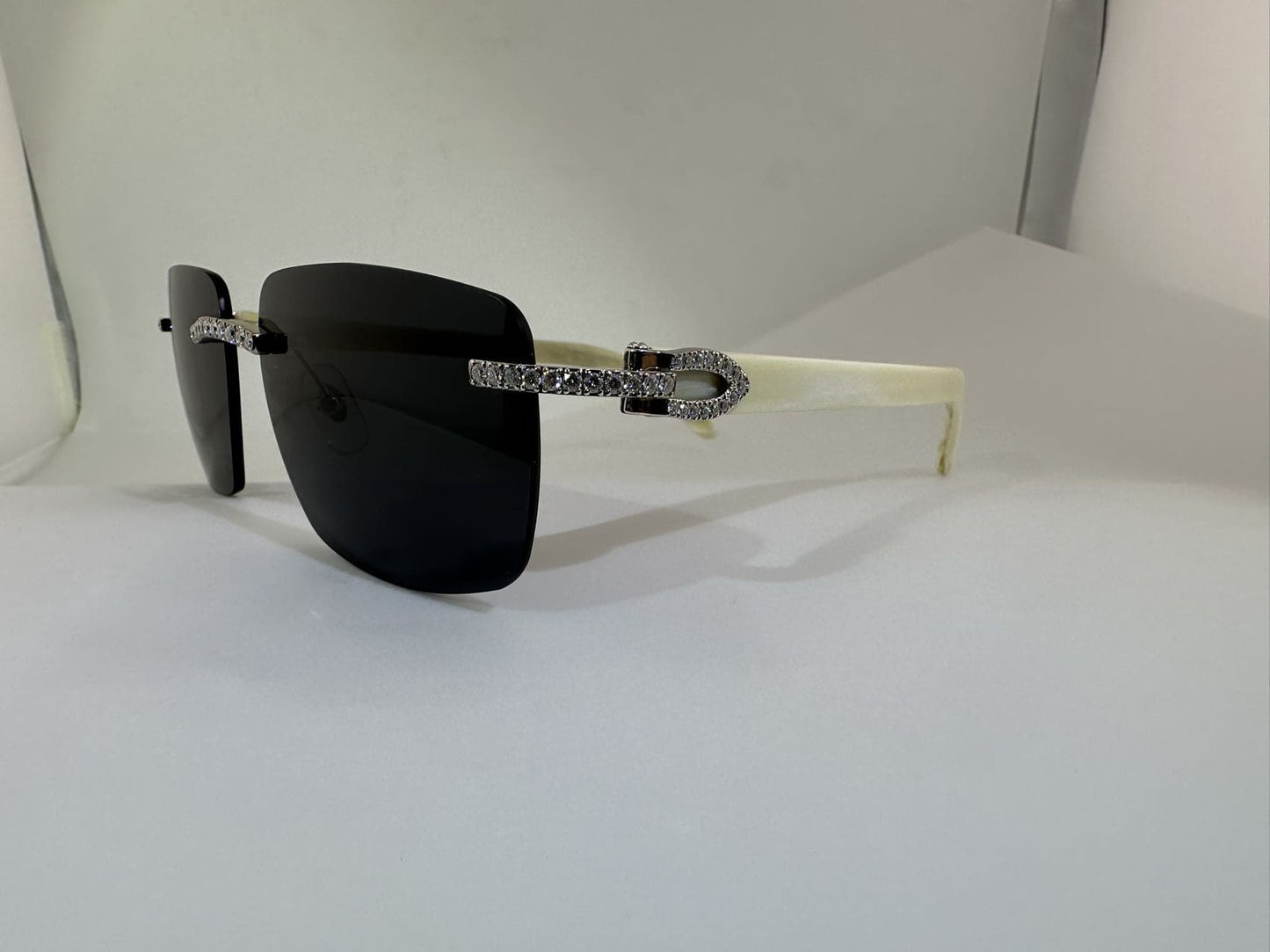 Woods VVS1 Moissanite Sunglasses 'Black'