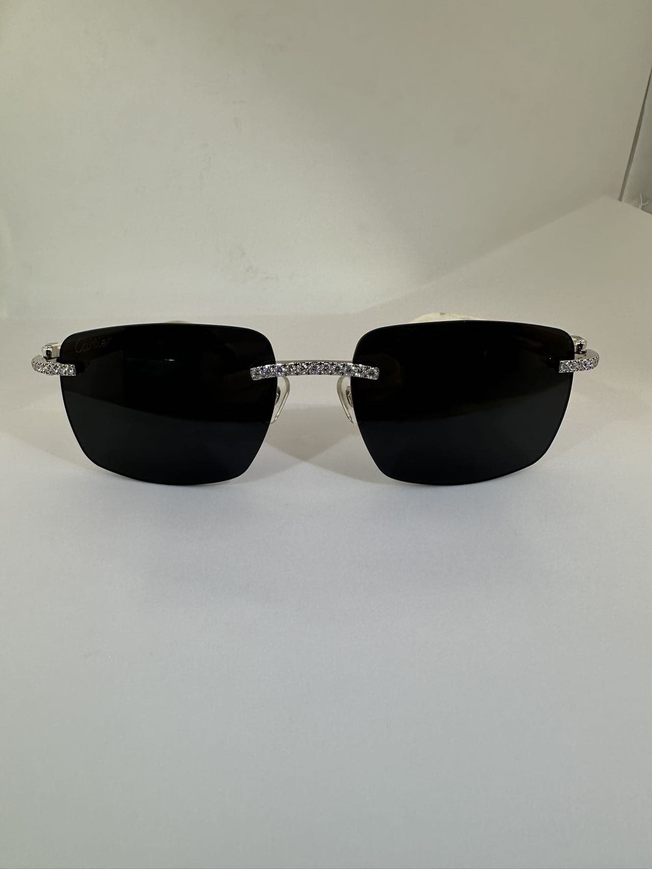 Woods VVS1 Moissanite Sunglasses 'Black'