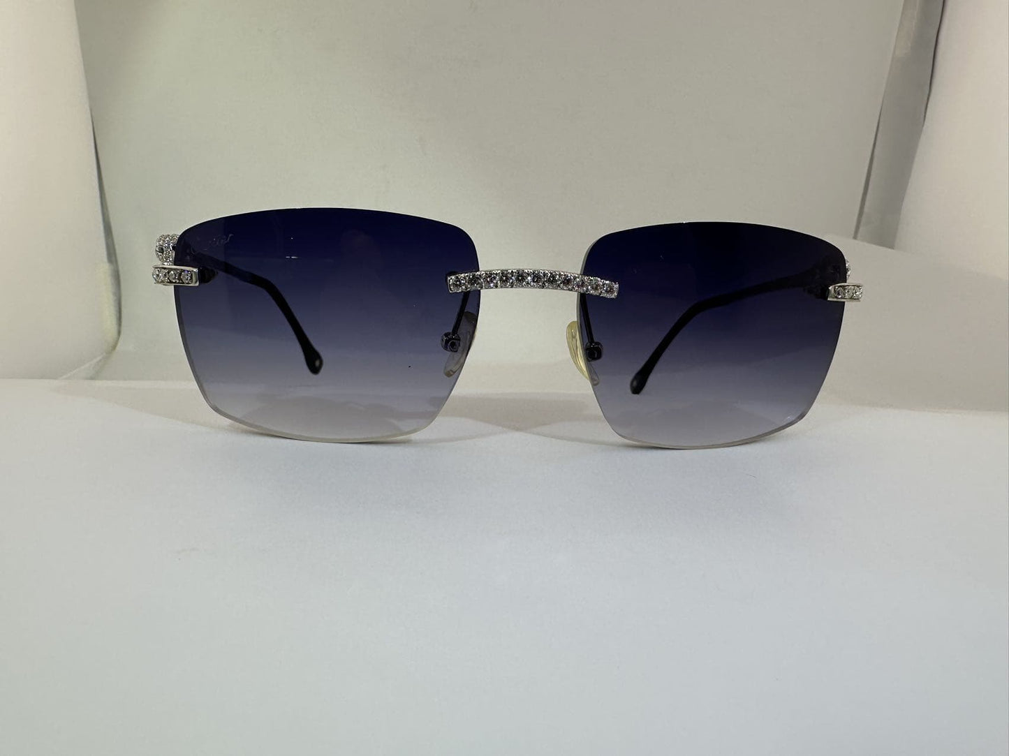 Panther VVS1 Moissanite Sunglasses 'Navy'