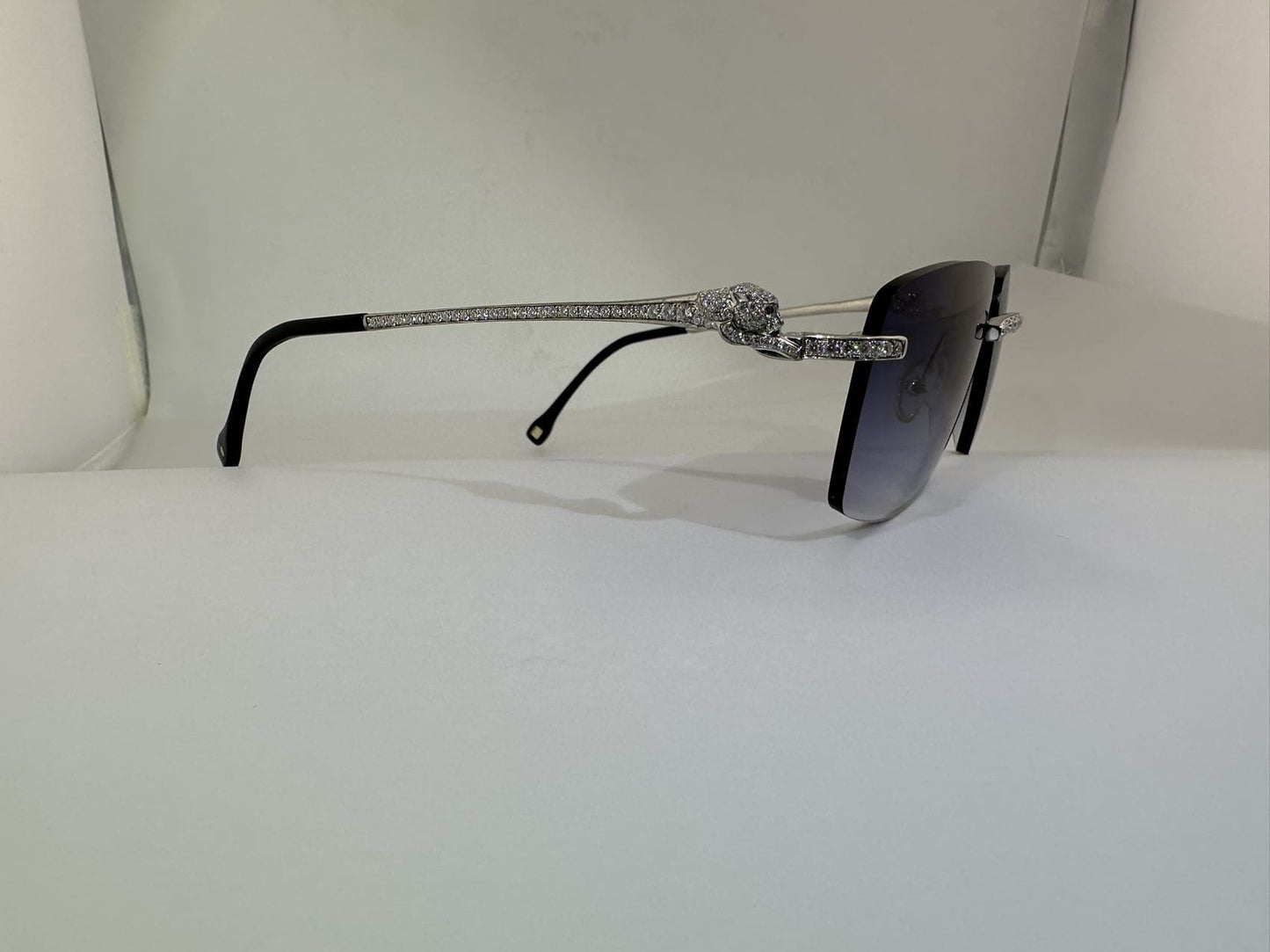 Panther VVS1 Moissanite Sunglasses 'Navy'