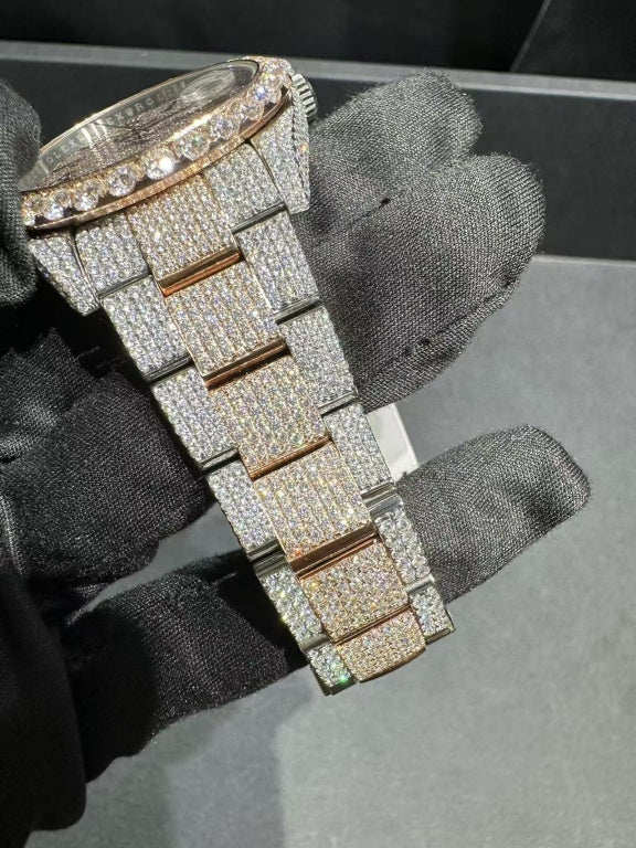 Presidential VVS1 Moissanite 41mm 'Rose Gold'