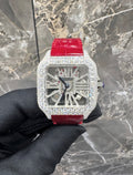 Skeleton VVS1 Moissanite 41mm 'White/Red'