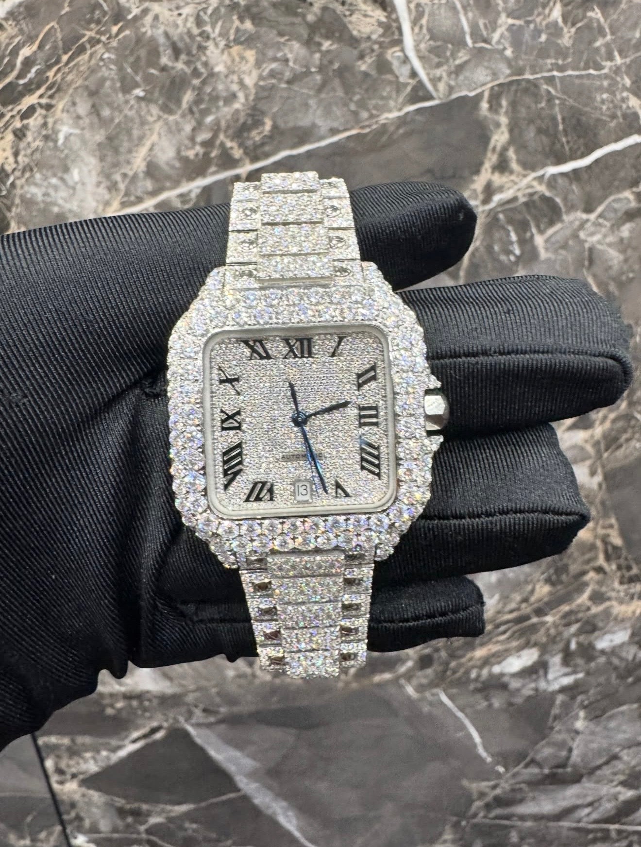 Santos VVS1 Moissanite 41mm 'White'