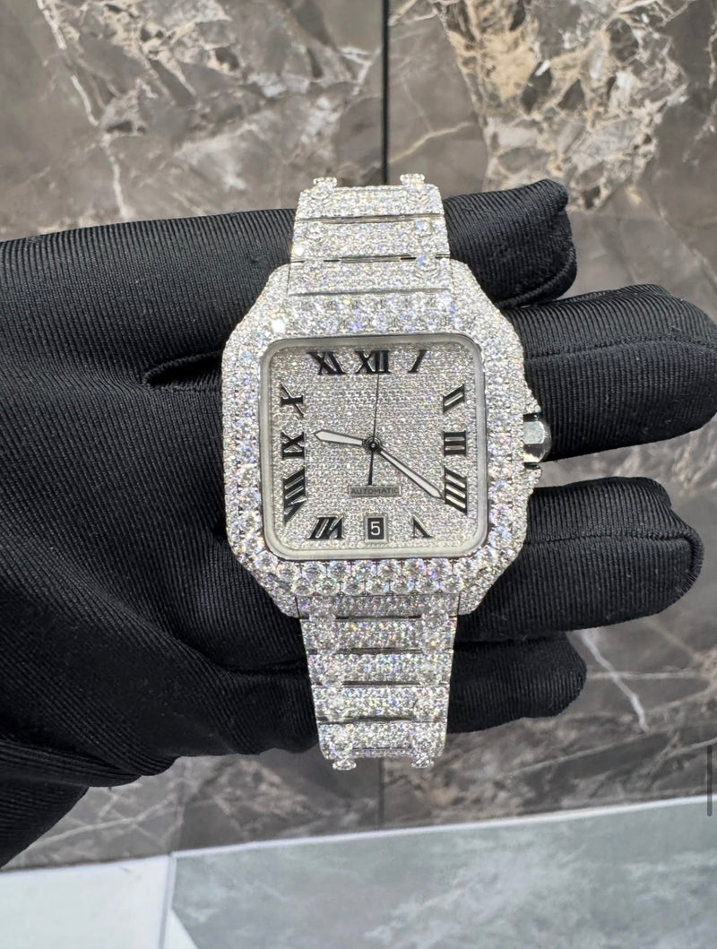 Santos VVS1 Moissanite 41mm Two-Tone 'White'