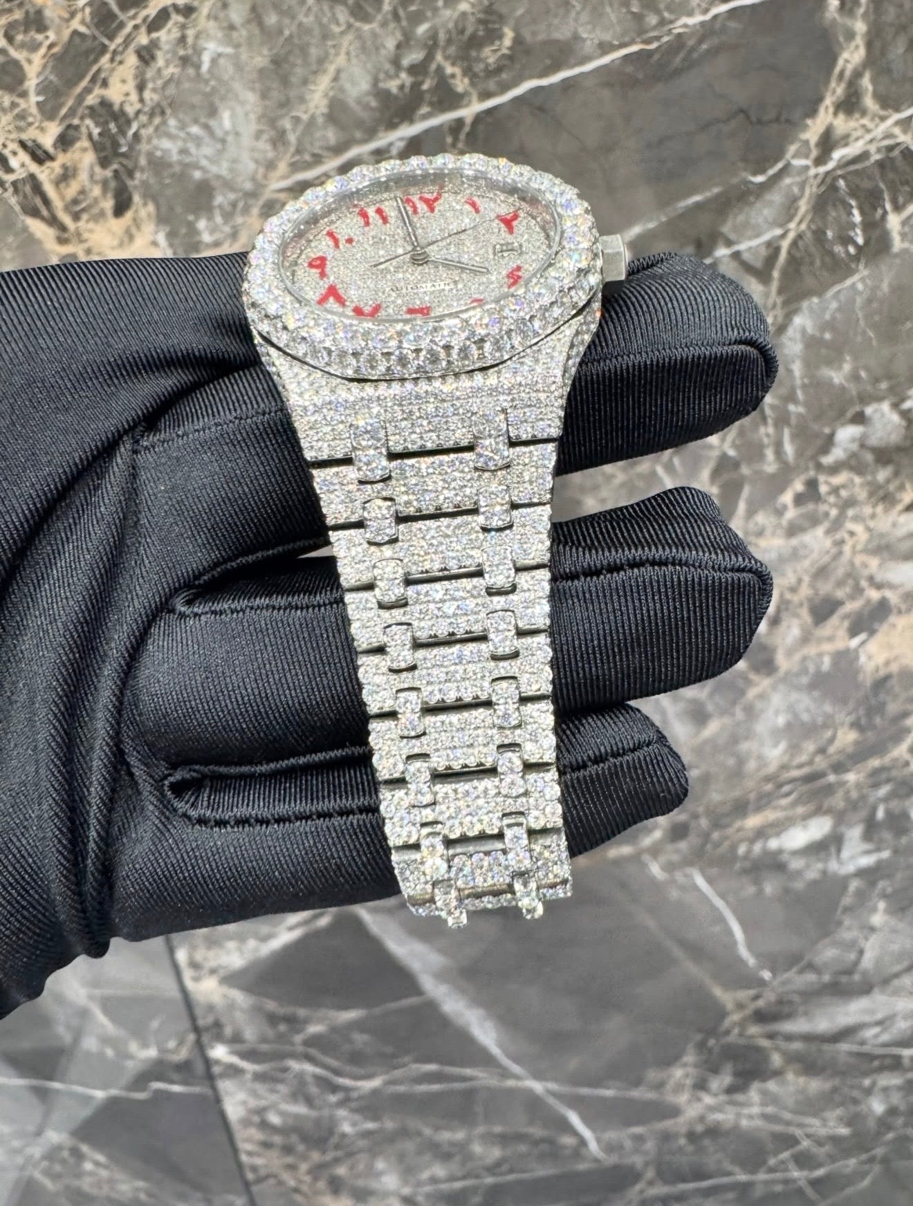 Royal Oak VVS1 Moissanite Arabic Dial 41mm 'Red'