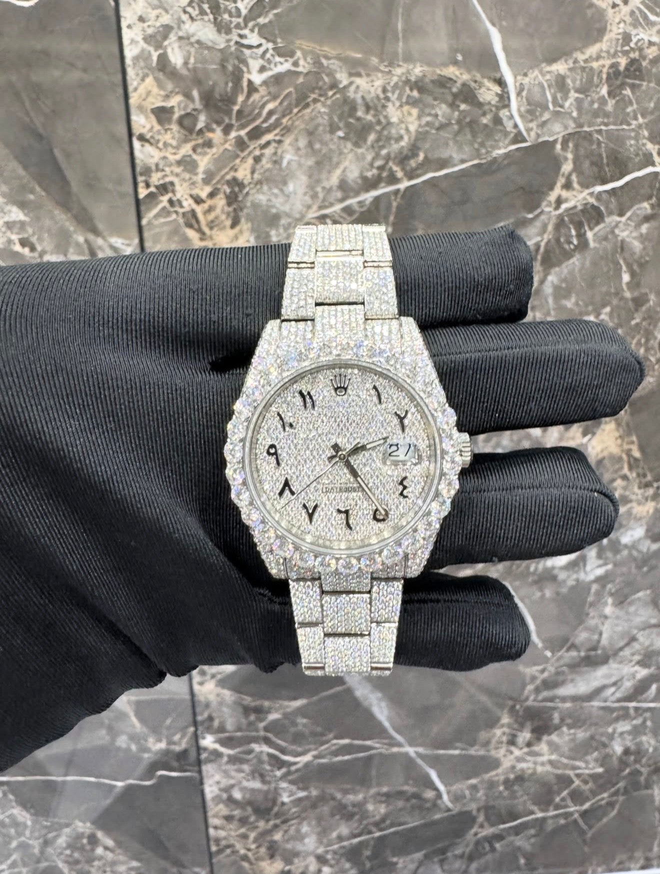 Presidential VVS1 Moissanite Arabic Dial 41mm 'White'