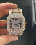 Santos VVS1 Moissanite 41mm 'Rose'