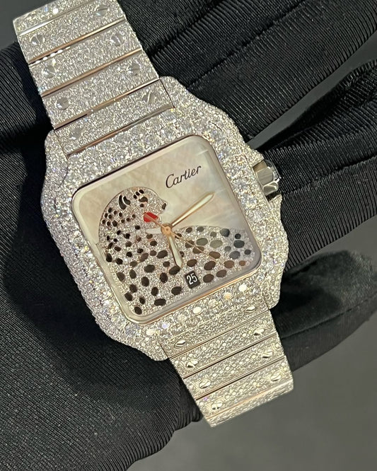 Santos VVS1 Moissanite 41mm 'White'