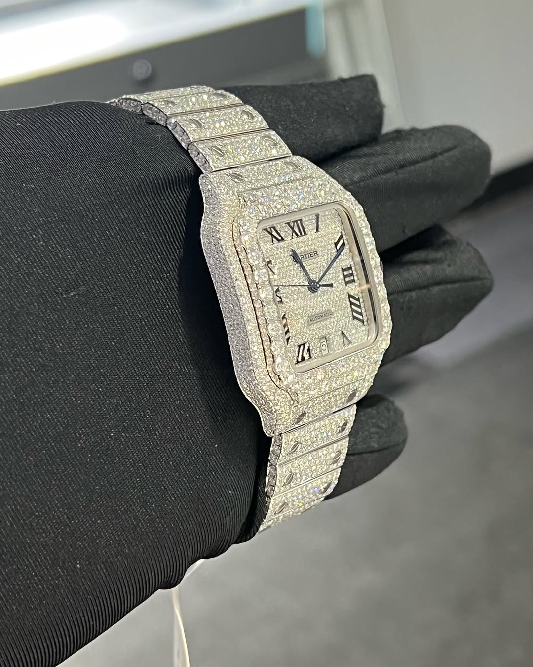 Santos VVS1 Moissanite 41mm 'White'