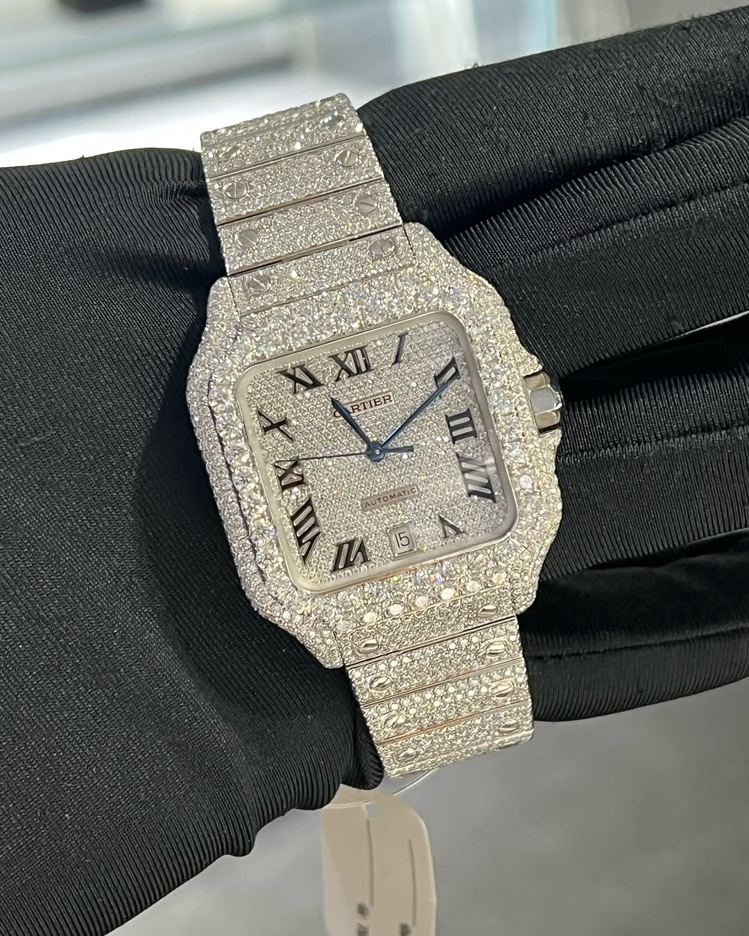 Santos VVS1 Moissanite 41mm 'White'