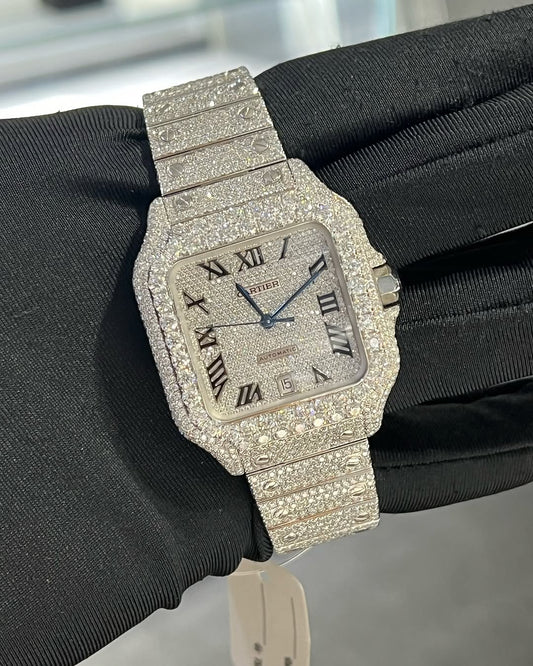 Santos VVS1 Moissanite 41mm 'White'