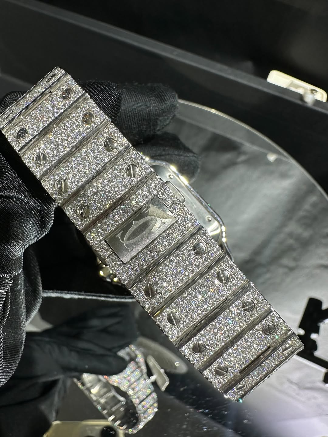 Santos VVS1 Moissanite 41mm 'White'