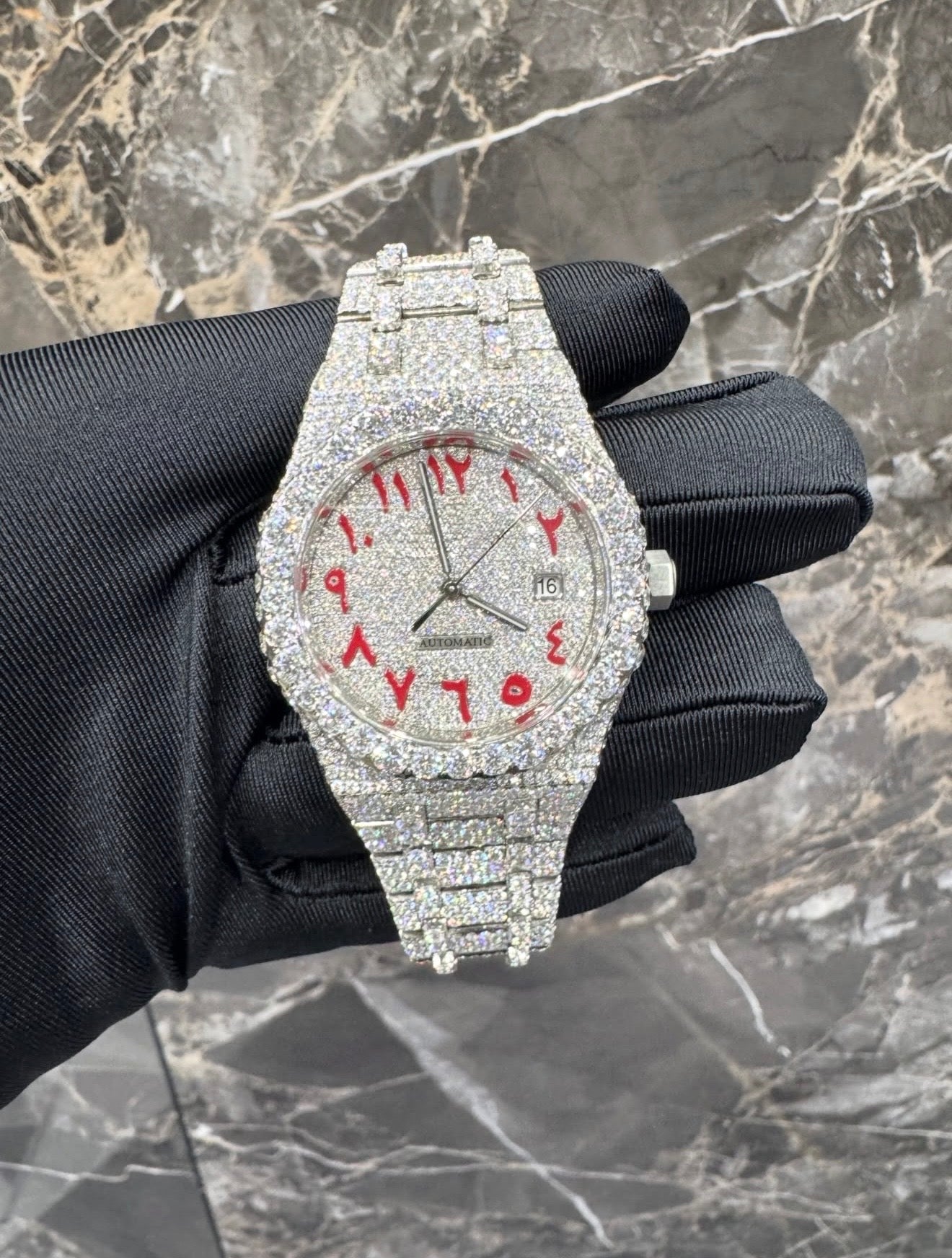 Royal Oak VVS1 Moissanite Arabic Dial 41mm 'Red'