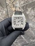 Santos VVS1 Moissanite 41mm 'White/Black'