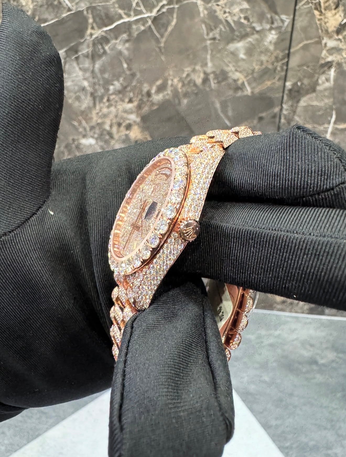 Presidential VVS1 Moissanite 41mm 'Rose Gold'
