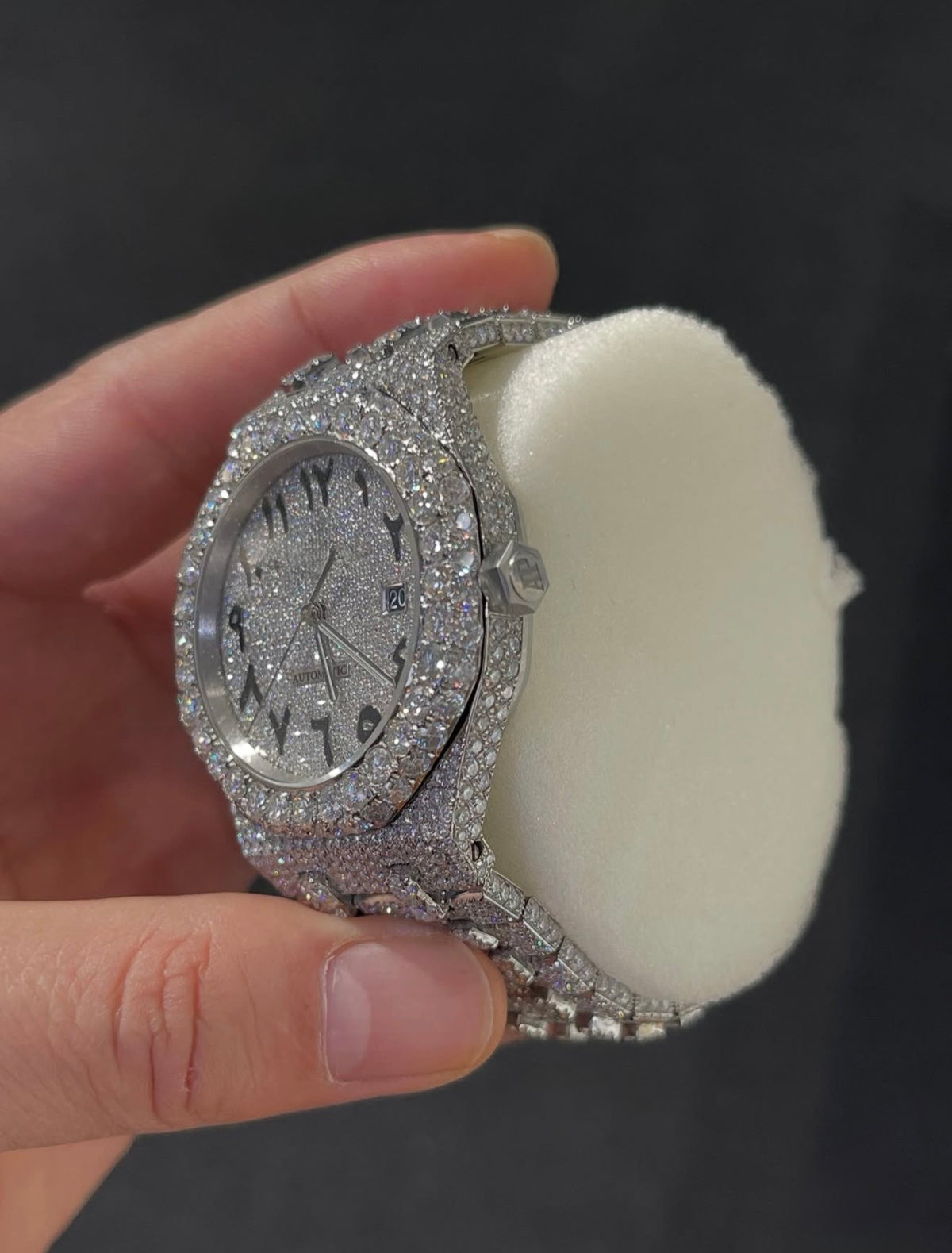 Royal Oak VVS1 Moissanite Arabic Dial 41mm 'White'