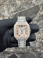 Santos VVS1 Moissanite 41mm 'Rose Gold'