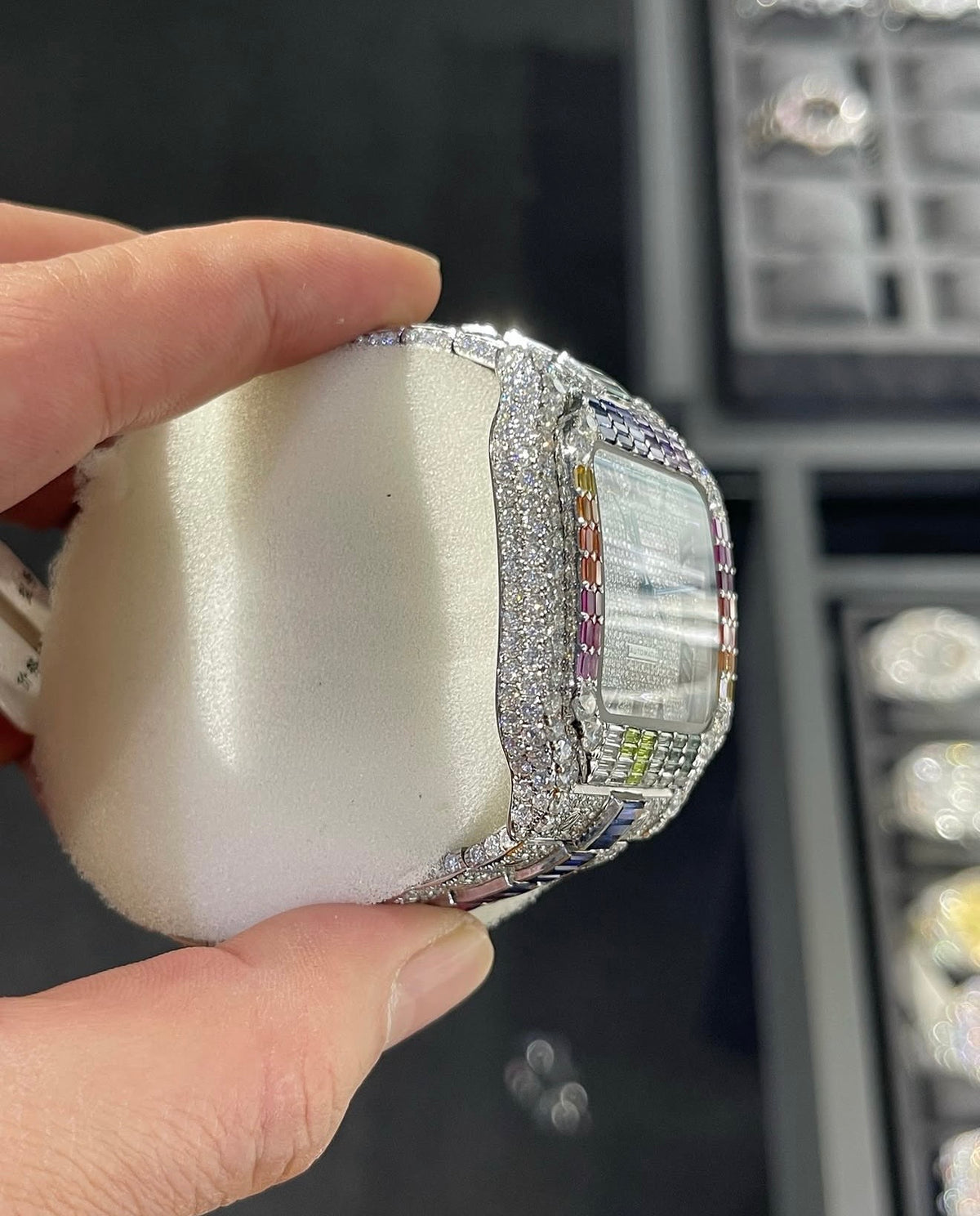 Santos VVS1 Moissanite 41mm 'White' Muiltcolor