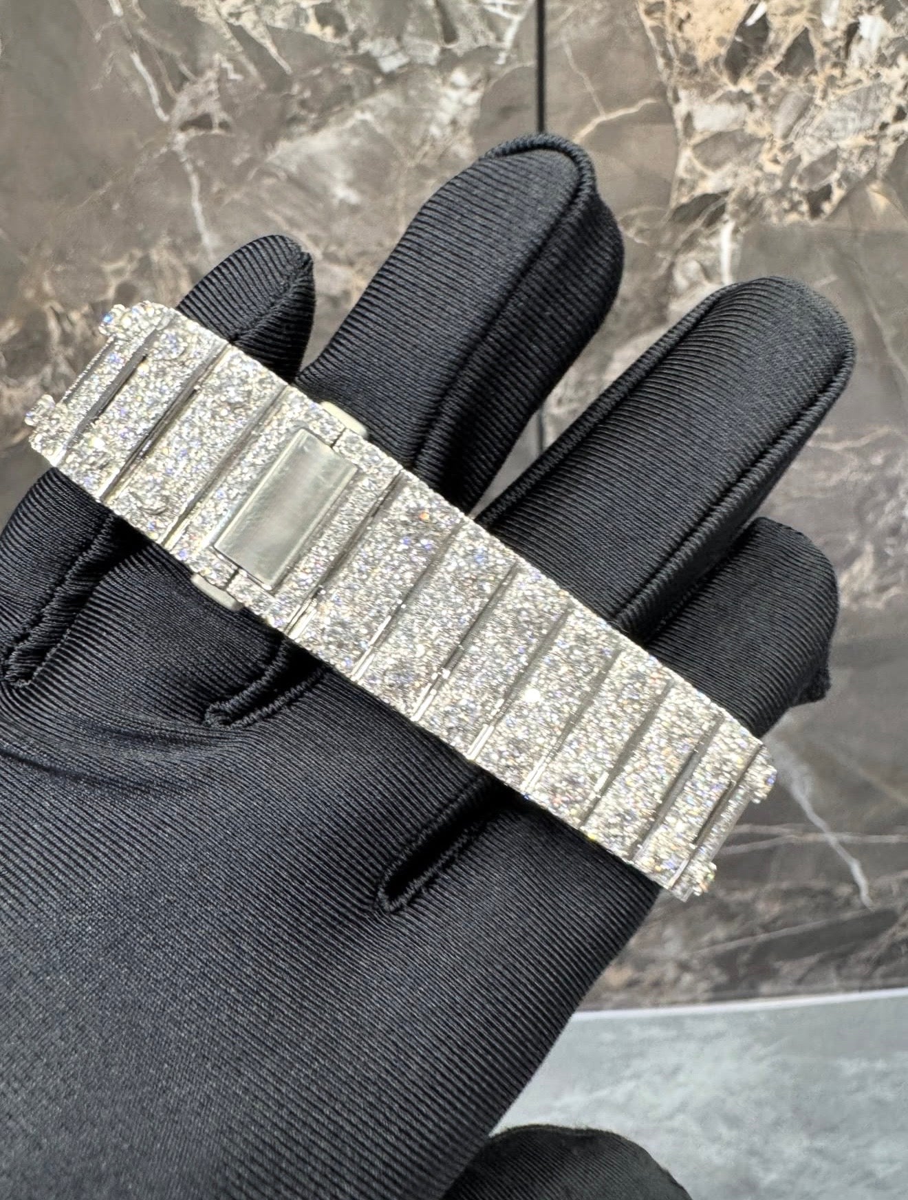 Santos VVS1 Moissanite Arabic Dial 41mm Two-Tone 'White'