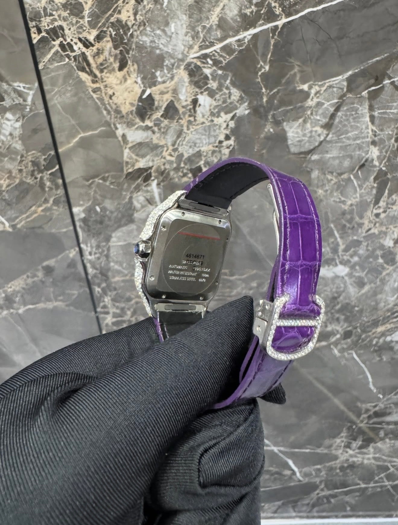 Santons VVS1 Moissanite 41mm 'White/Purp'