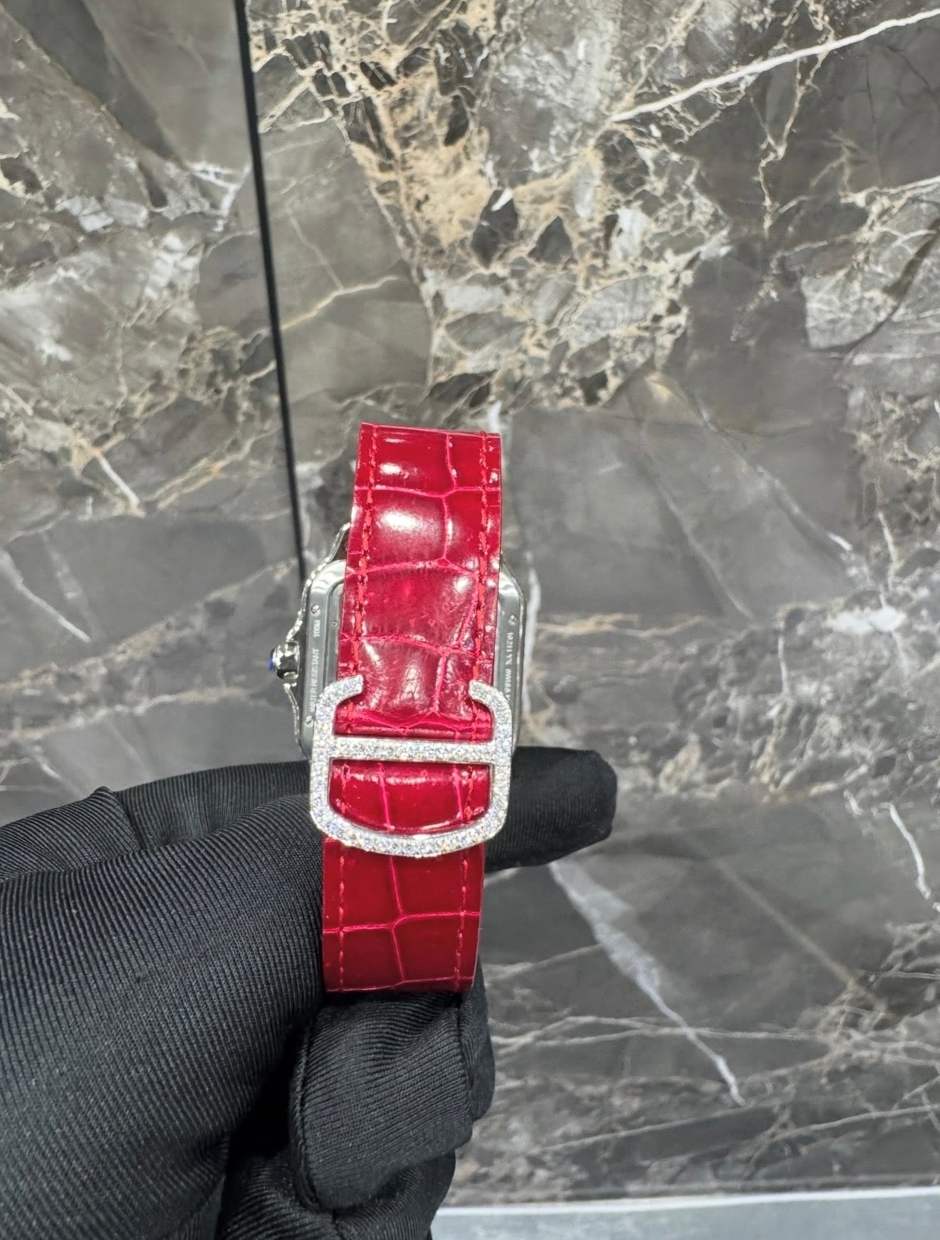 Skeleton VVS1 Moissanite 41mm 'White/Red'