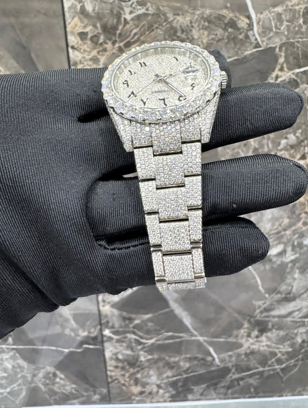 Presidential VVS1 Moissanite Arabic Dial 41mm 'White'