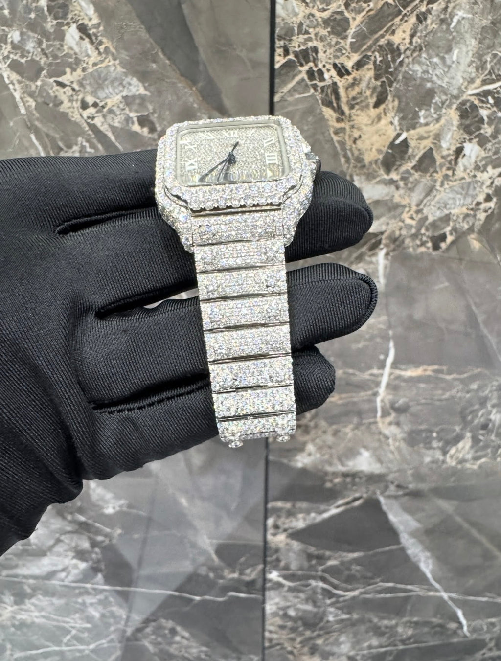 Santos VVS1 Moissanite 41mm Two-Tone 'White'