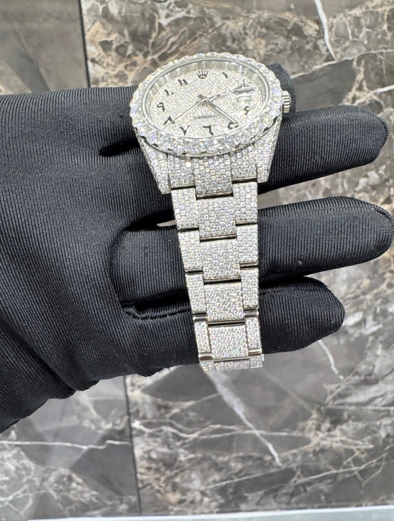 Presidential VVS1 Moissanite Arabic Dial 41mm 'White'