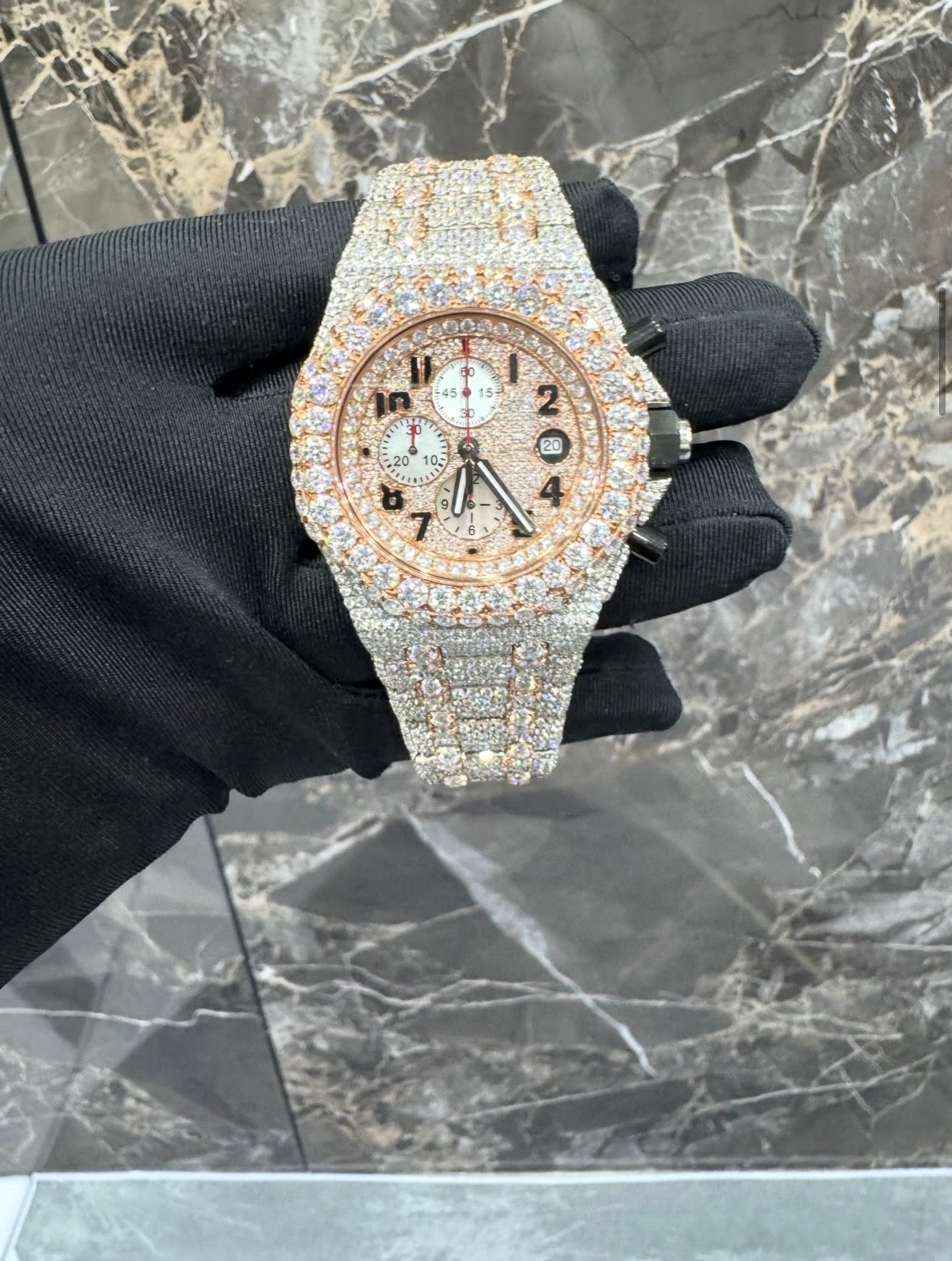 Royal Oak VVS1 Moissanite 41mm Two-Tone 'Rose Gold'