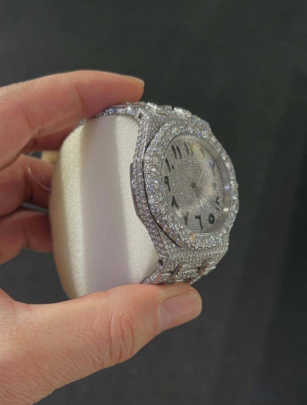 Royal Oak VVS1 Moissanite Arabic Dial 41mm 'White'