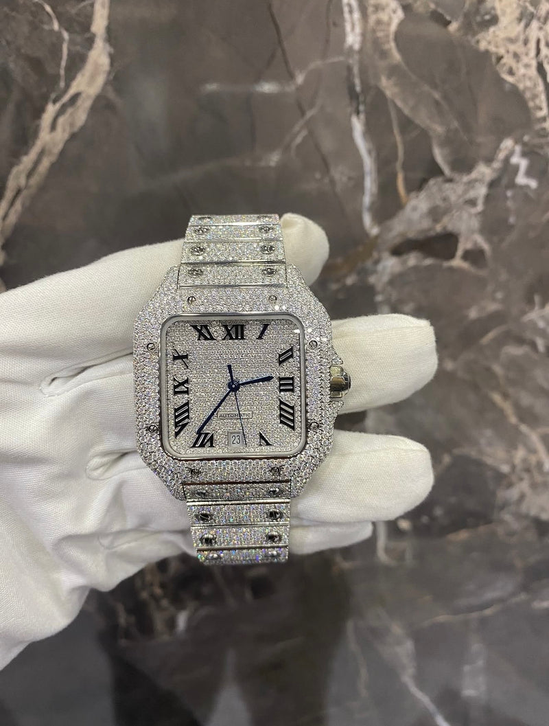 Santos VVS1 Moissanite 41mm 'White'