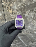 Santons VVS1 Moissanite 41mm 'White/Purp'