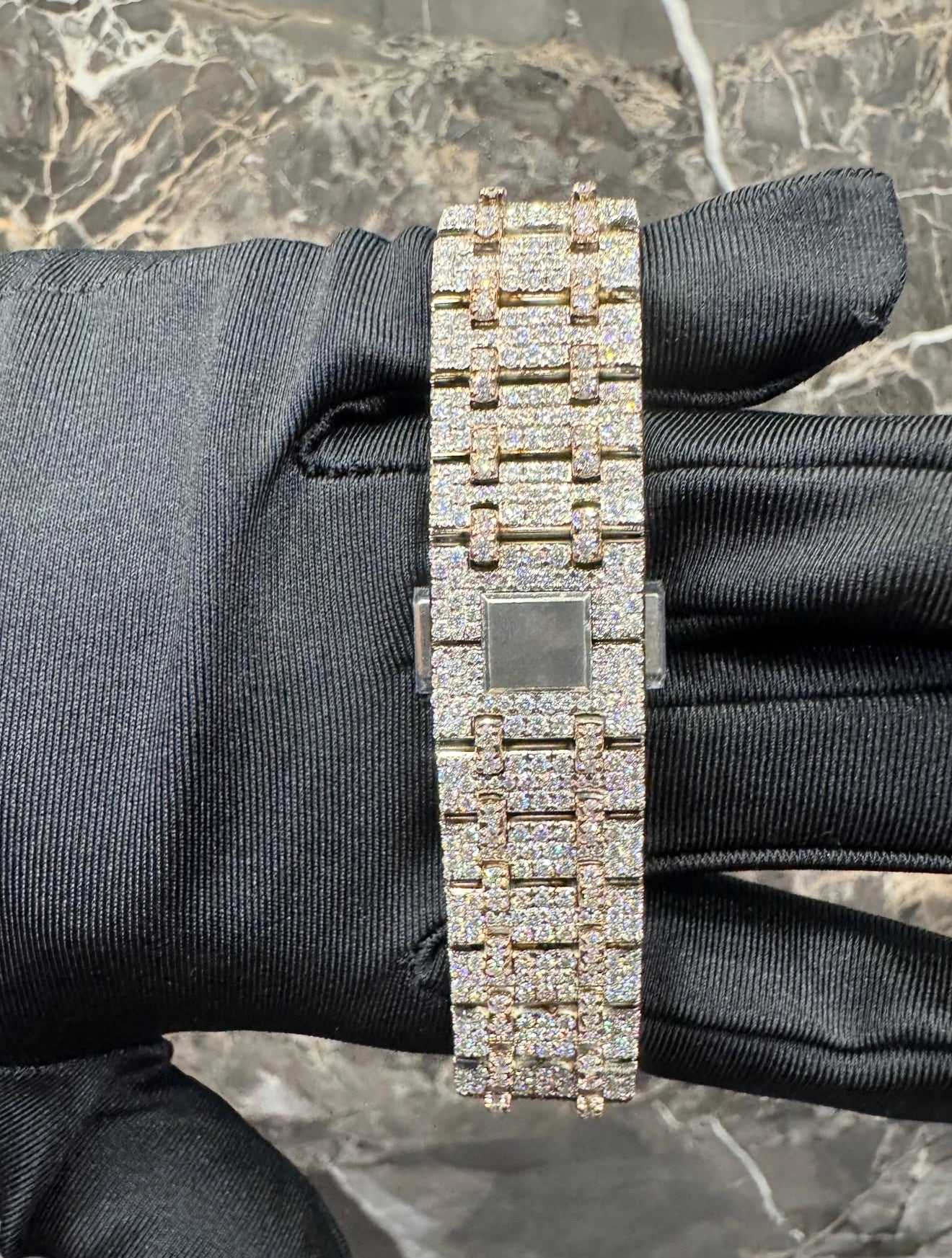 Royal Oak VVS1 Moissanite Arabic Dial 41mm 'Rose Gold' White Dial