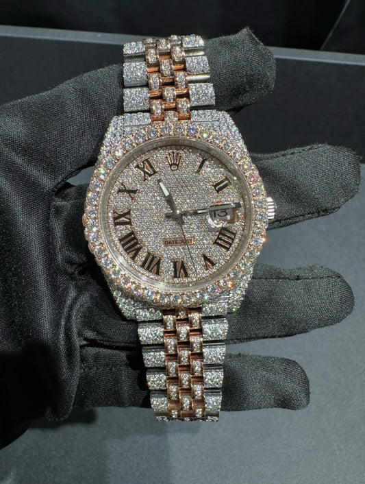 Presidential VVS1 Moissanite 41mm 'Rose Gold'