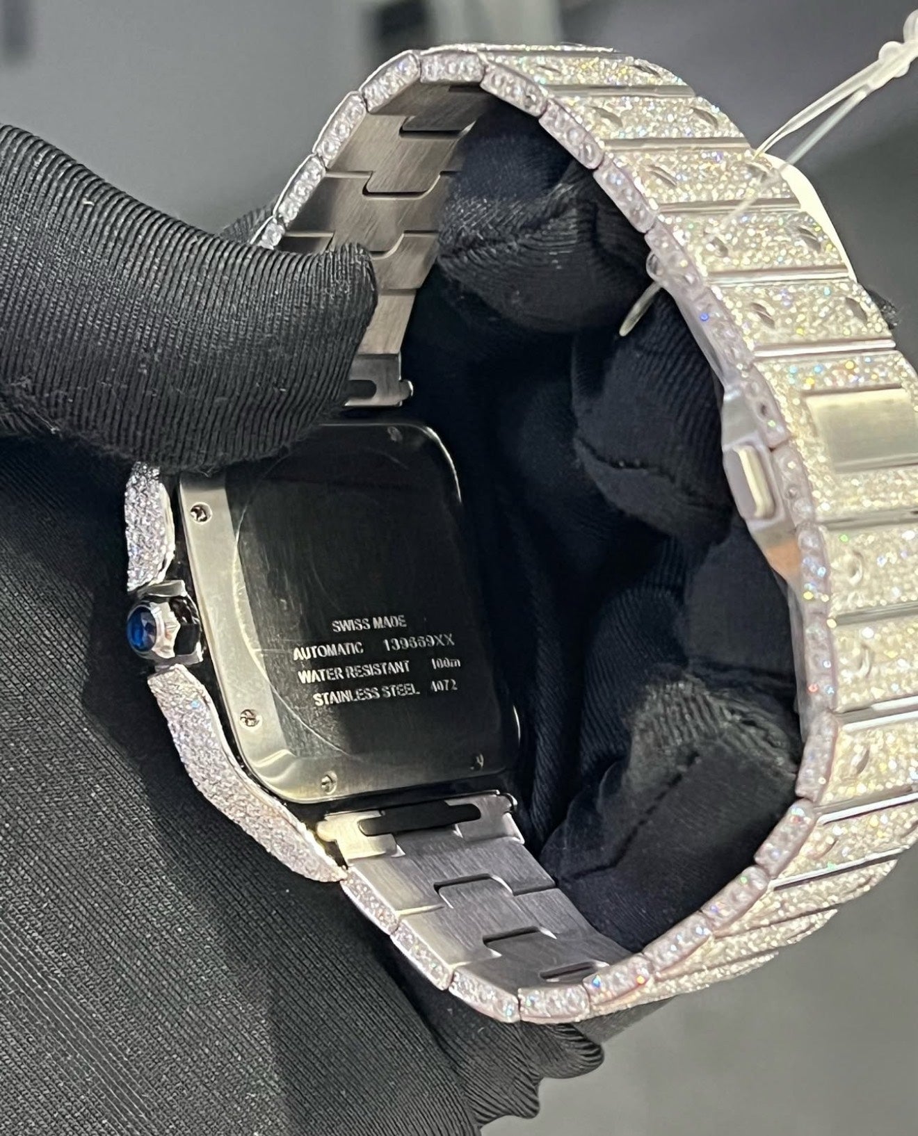 Santos VVS1 Moissanite 41mm 'White'