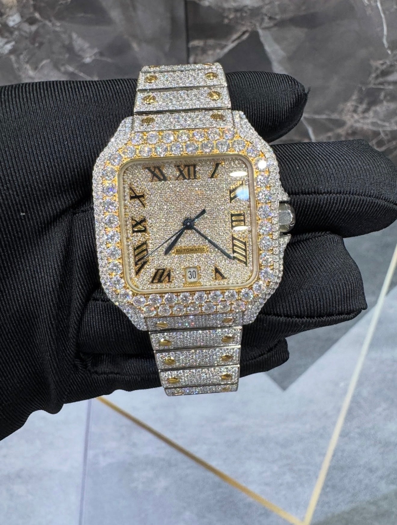 Santos VVS1 Moissanite 41mm 'White Gold'