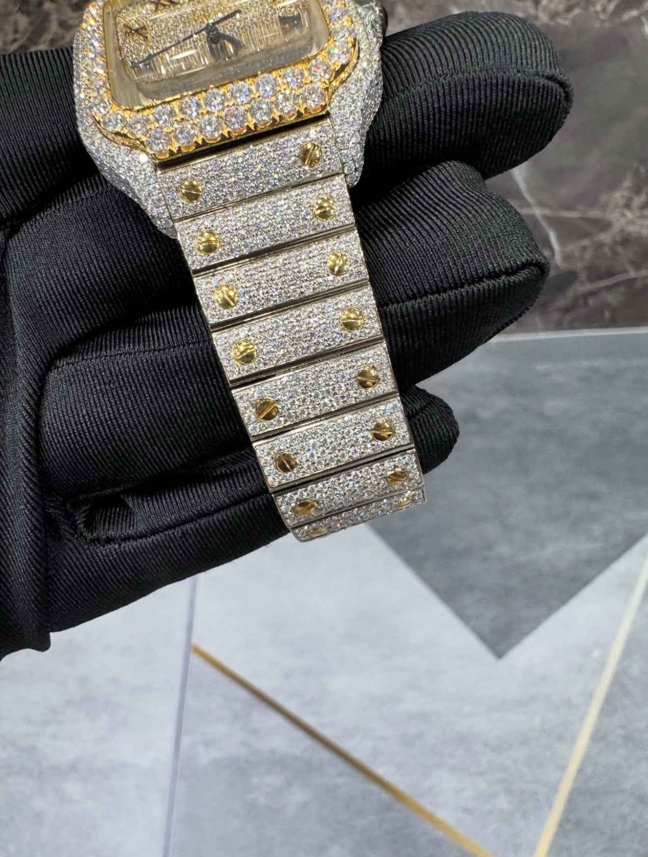 Santos VVS1 Moissanite 41mm 'White Gold'