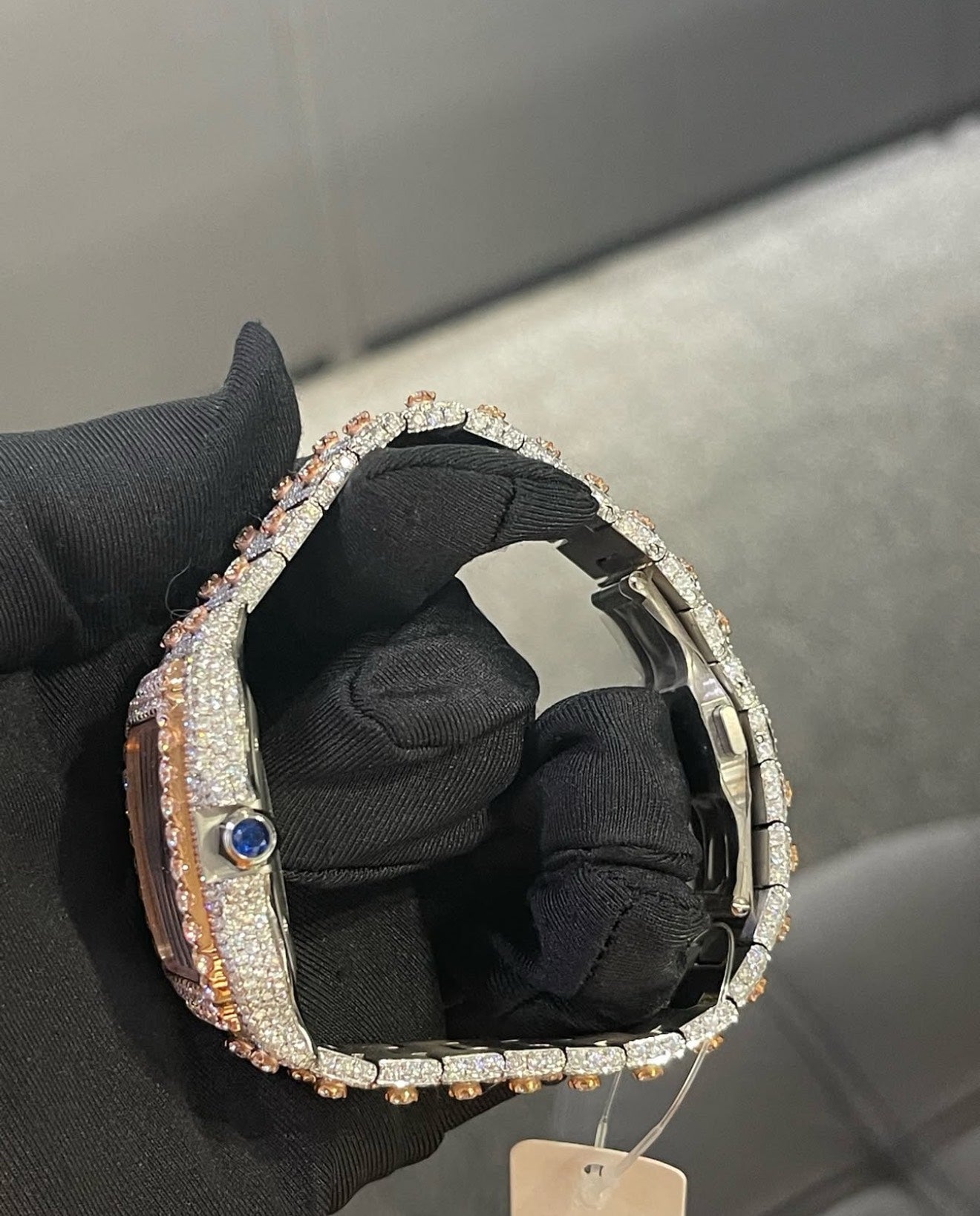 Santos VVS1 Moissanite 41mm 'Rose Gold'