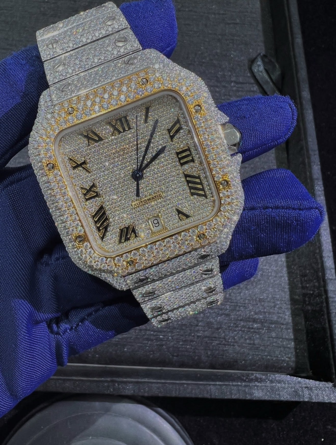 Santos VVS1 Moissanite 41mm 'White Gold'