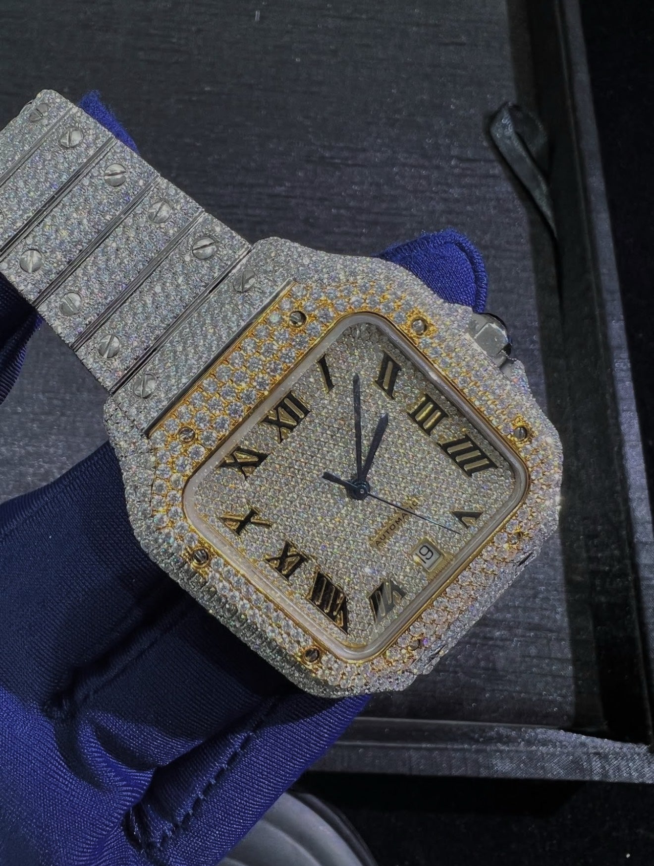 Santos VVS1 Moissanite 41mm 'White Gold'