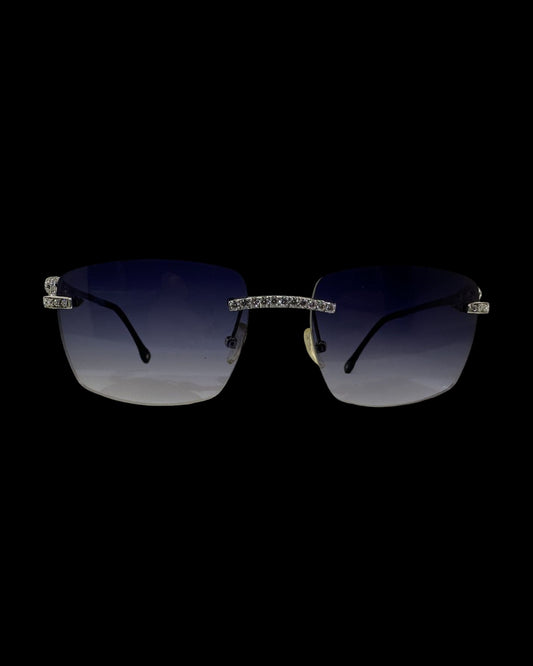 Panther VVS1 Moissanite Sunglasses 'Navy'