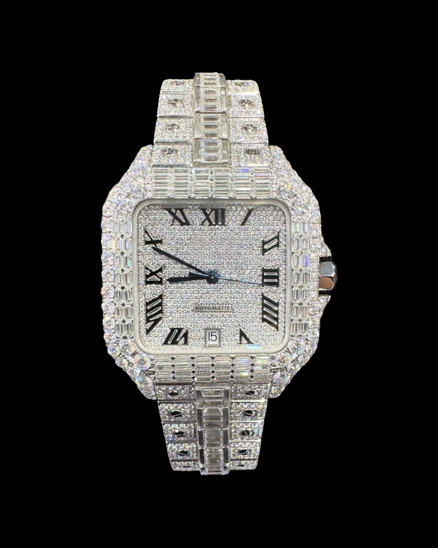 Santos VVS1 Moissanite 41mm 'White'