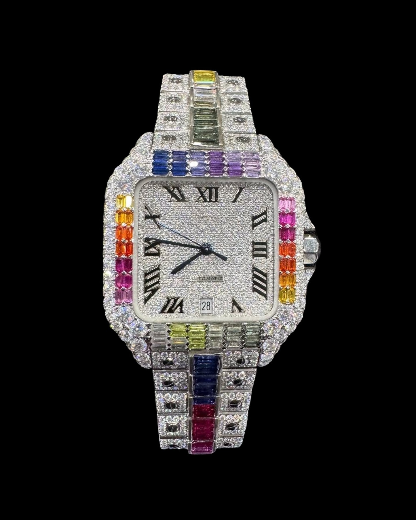 Santos VVS1 Moissanite 41mm 'White'