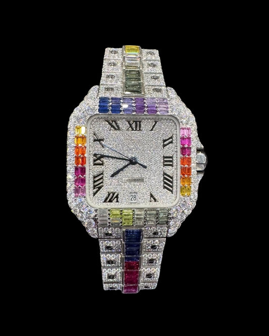 Santos VVS1 Moissanite 41mm 'White'