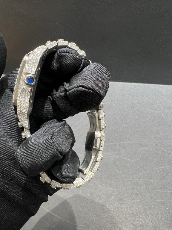 Santos VVS1 Moissanite 41mm Two-Tone 'White'